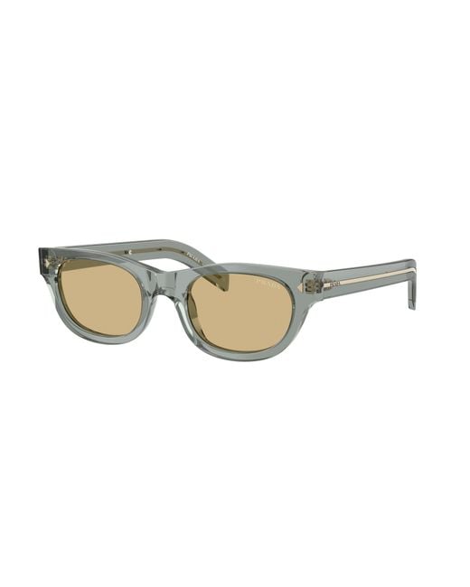 Prada Metallic Eyewear Butterfly Frame Sunglasses for men