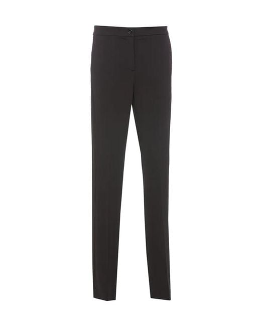 Pinko Black Straight-Leg Slim-Fit Trousers