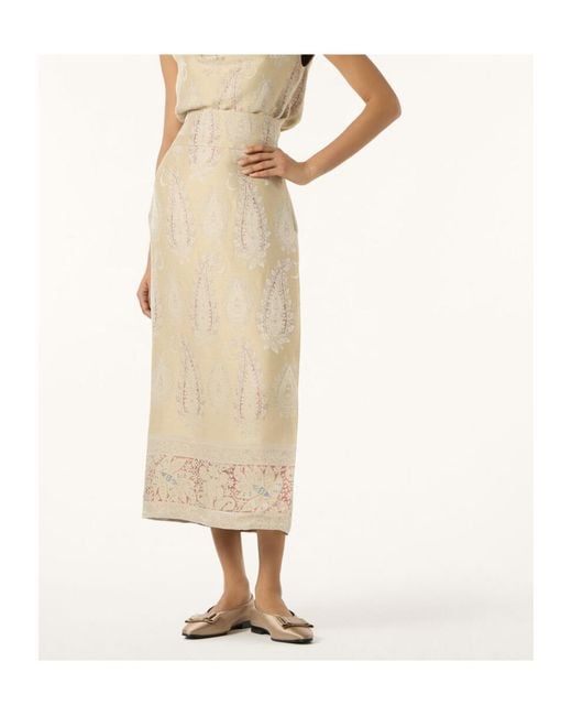 Loro Piana Natural Jenia Skirt