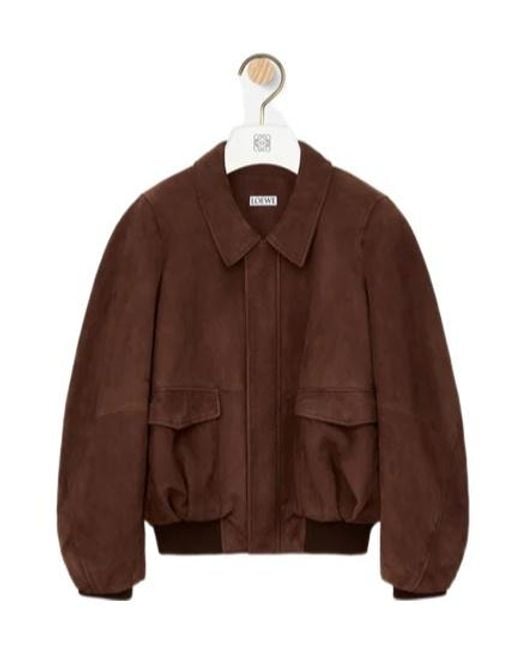 Loewe Brown Bomber Jacket