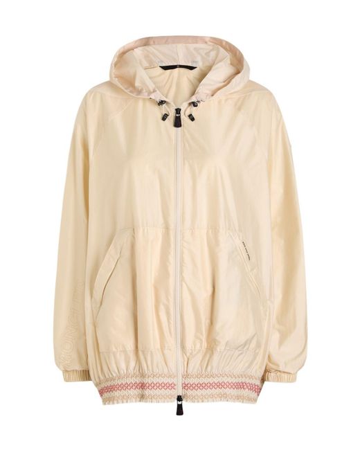 Moncler Natural Samedans Smocked Shell Jacket