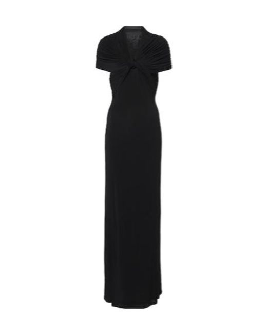 TOVE Black Rama Gathered Maxi Dress