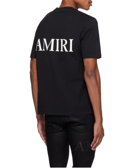 Amiri Black Ma Core Logo T-Shirt for men