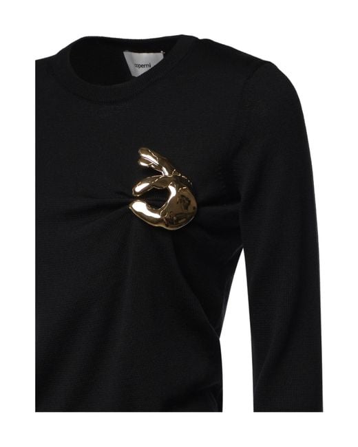 Coperni Black Embellished Knitted Jumper