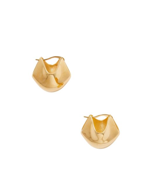 Khaite Metallic Lotus-Shaped Earrings
