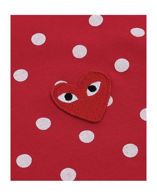 COMME DES GARÇONS PLAY Red Long-Sleeved T-Shirt for men