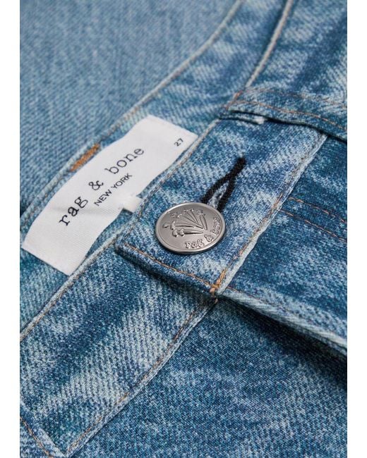 Rag & Bone Blue Belt Loop Jeans