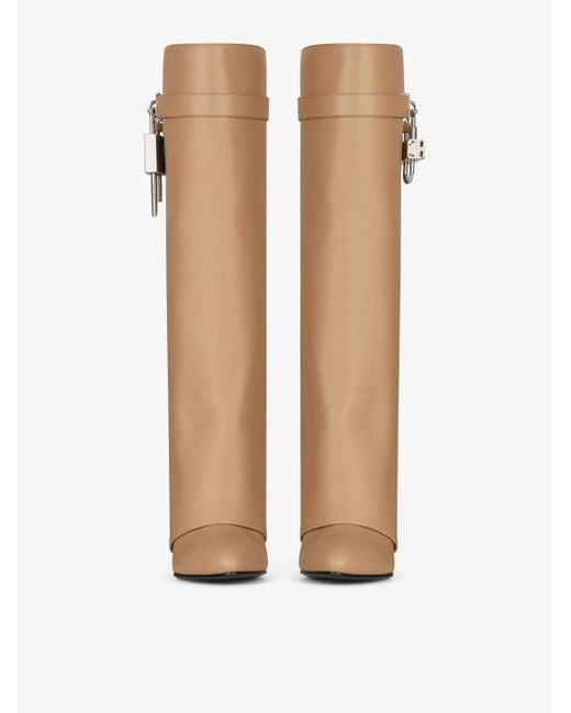 Givenchy White Shark Lock Boots