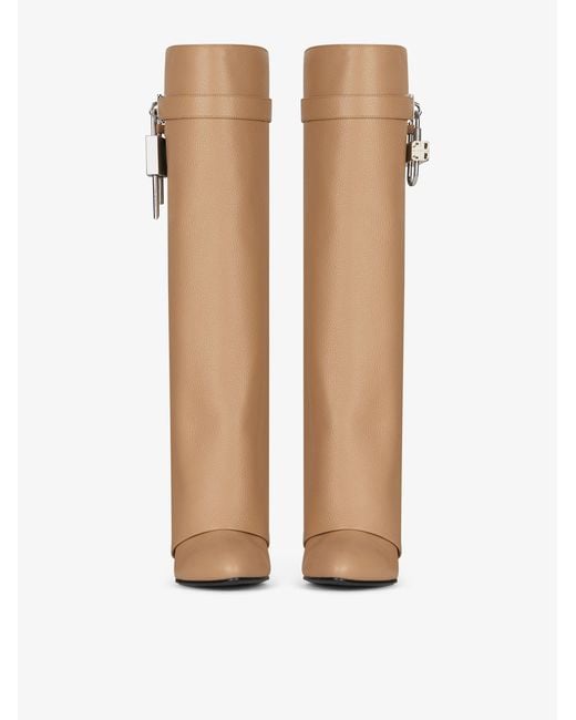 Givenchy White Shark Lock Boots