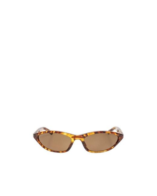 Balenciaga White Eyewear Cat-Eye Frame Sunglasses