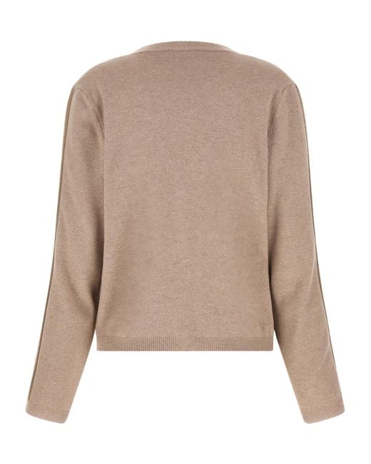 Fabiana Filippi Natural Filo Diamante V-Neck Cardigan