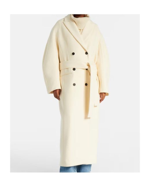 Jacquemus Natural Virgin Wool Coat