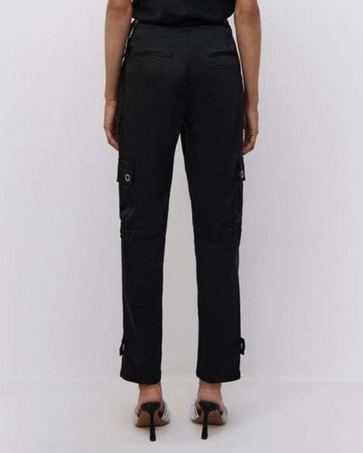 Jonathan Simkhai Black Carolina Structured Pants