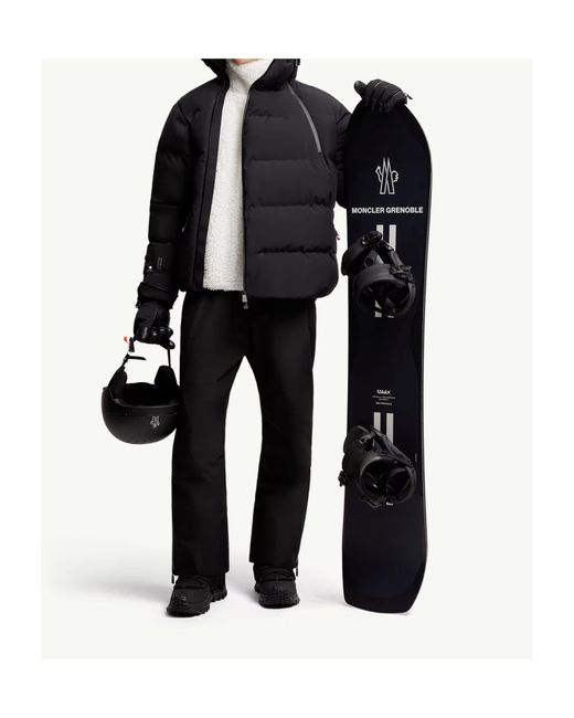 Moncler Black Grenoble Side Zipped Ski Pants for men