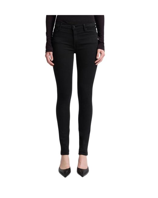 7 For All Mankind Black Jeans With Belt Loops