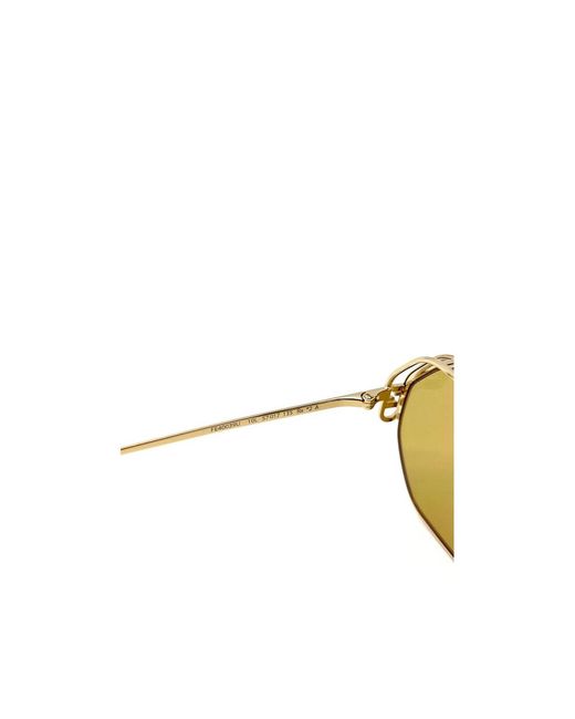 Fendi Metallic Eyewear Geometric Frame Sunglasses