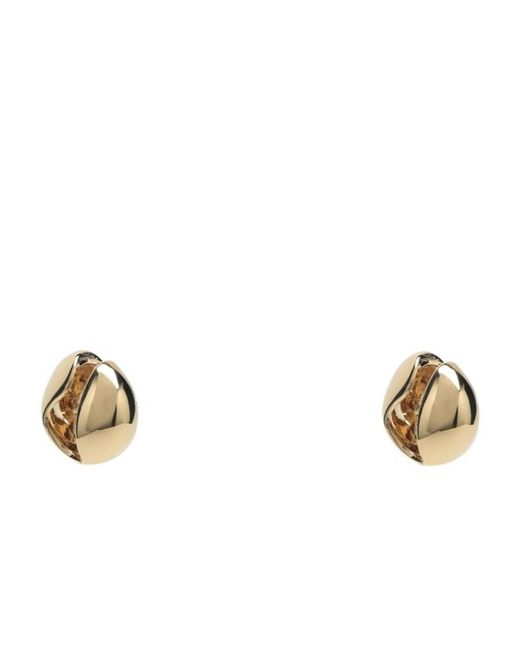 Coperni Metallic C-Logo Earrings