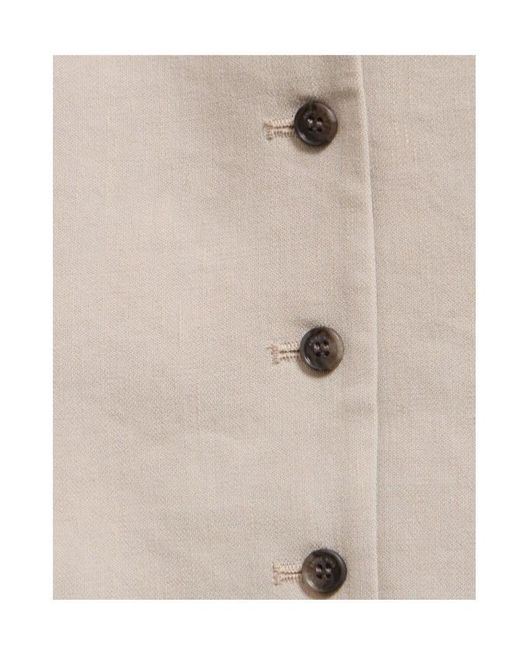 Anine Bing Natural V-Neck Vest