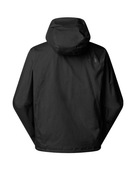 The North Face Black Logo Printed Zipped Rain Jacket for men