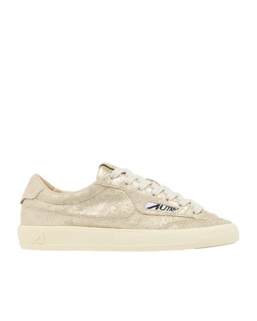 Autry Natural Windscape Laminated Low-Top Sneakers