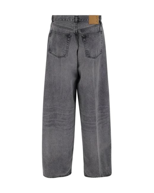 Haikure Gray Embossed Patch Denim Jeans