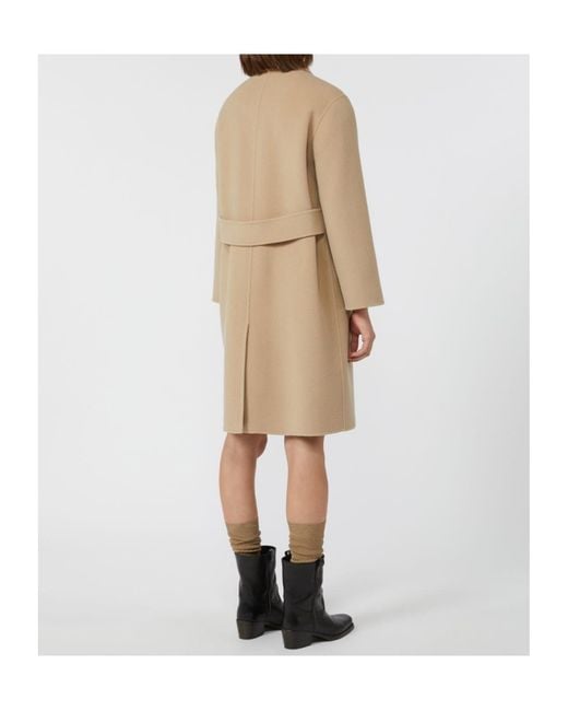 Weekend by Maxmara Natural Zenone Button-Up Coat