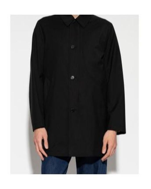 Paul Smith Black Single-Breasted Coat for men