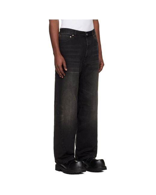 Vetements Black Spiral Jeans for men