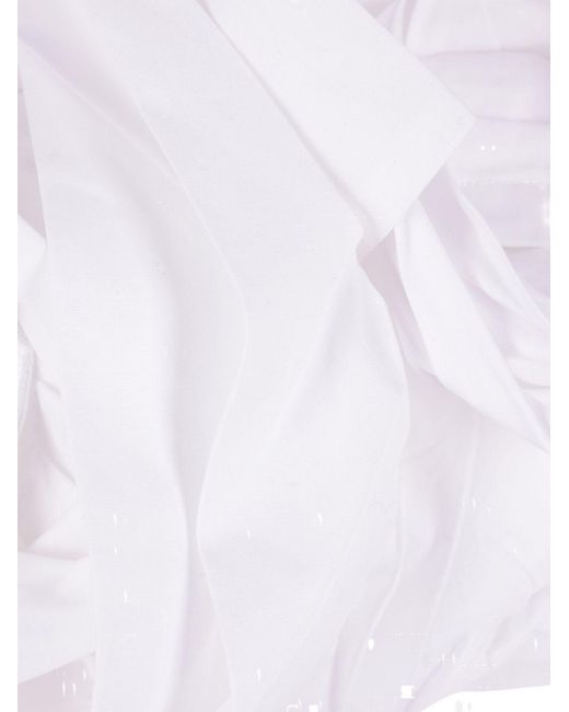 Simone Rocha White Bow-Embellishment Top
