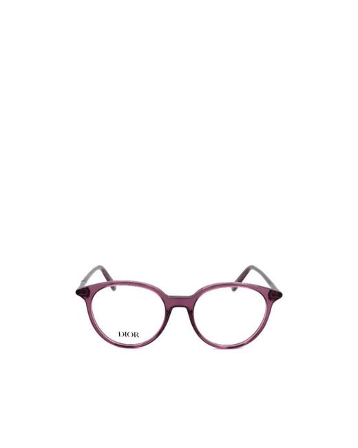 Dior White Full-Rimmed Plano Lenses