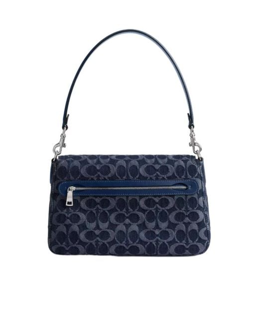 COACH Blue Soft Tabby Shoulder Bag