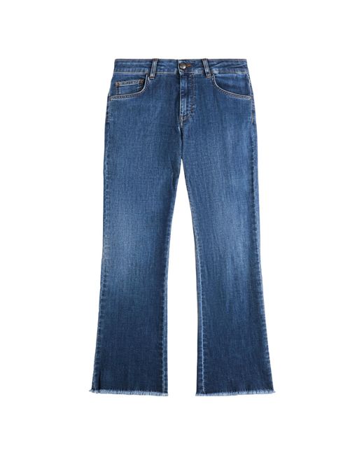 Fay Blue Cropped Jeans