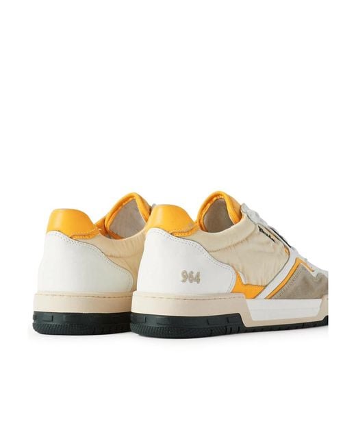 Rhude White Racing Low-Top Sneakers for men