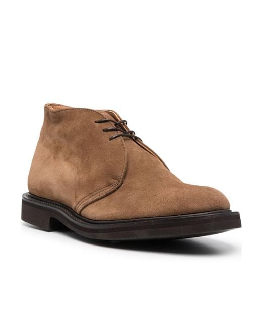 Tricker's Brown Aldo Suede Ankle Boots for men