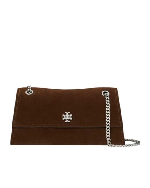 Tory Burch Brown Kira Turnlock Shoulder Bag