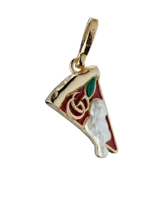 Gucci Metallic Pizza Motif Charm