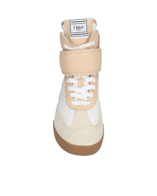 Chloé Natural High Top Sneakers
