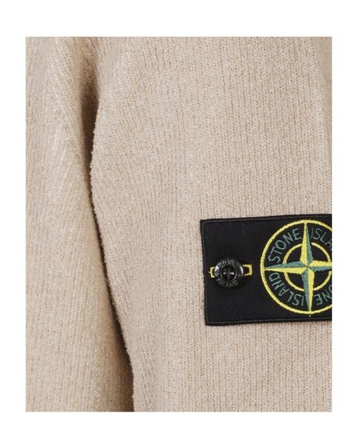 Stone Island Gray Crew-Neck Sweater for men