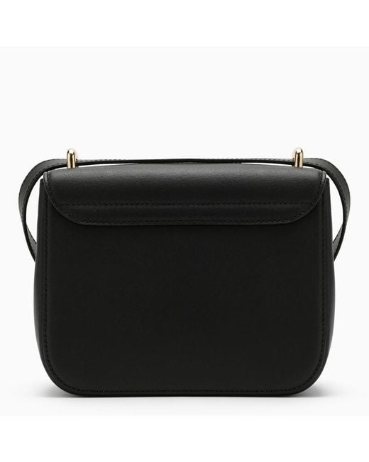 Vivienne Westwood Black Linda Orb Plaque Small Crossbody Bag