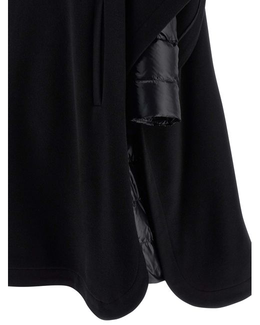 Herno Black High Neck Zipped Coat