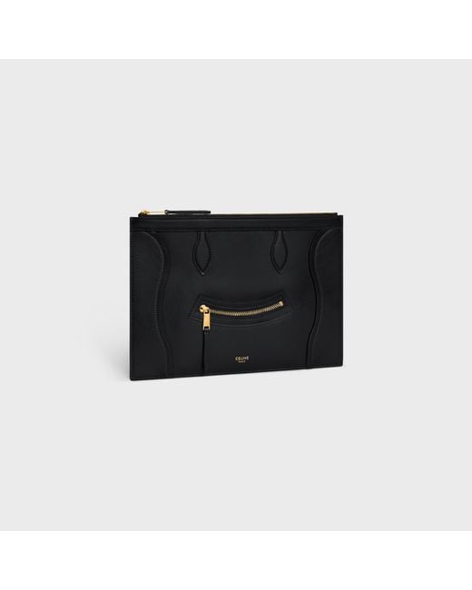 Céline Black Medium Pouch