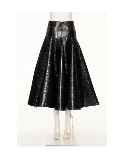 Valentino Black A-Line Skirt
