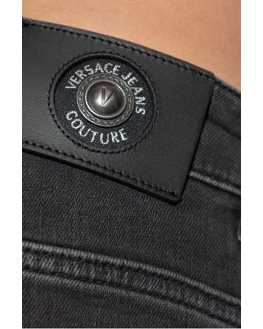 Versace Jeans Gray Couture Tapered Leg Jeans for men