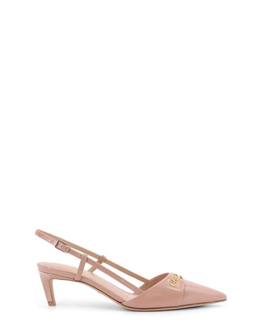 Dior Pink Dior My Dior Patent Leather Slingback With Paris Signature