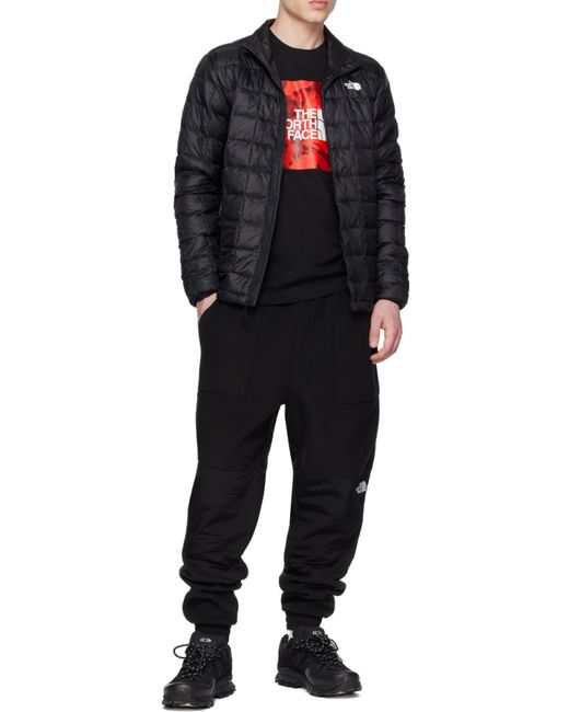 The North Face Black Logo-Printed Track Pants for men