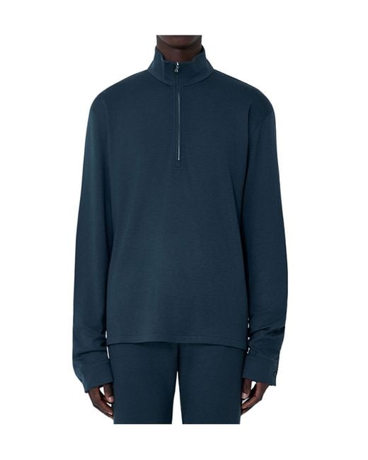 Rier Blue Polar Jogging Sweatshirt for men