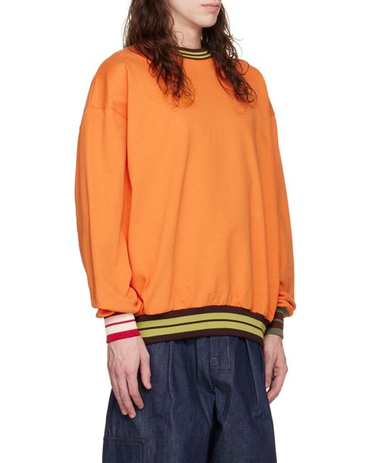 Jacquemus Orange Lasso Crewneck Sweatshirt for men