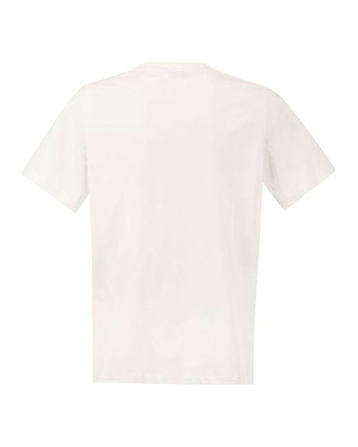Peserico White Short-Sleeved T-Shirt