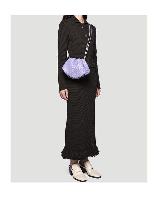 Bottega Veneta Black Knitted Midi Skirt