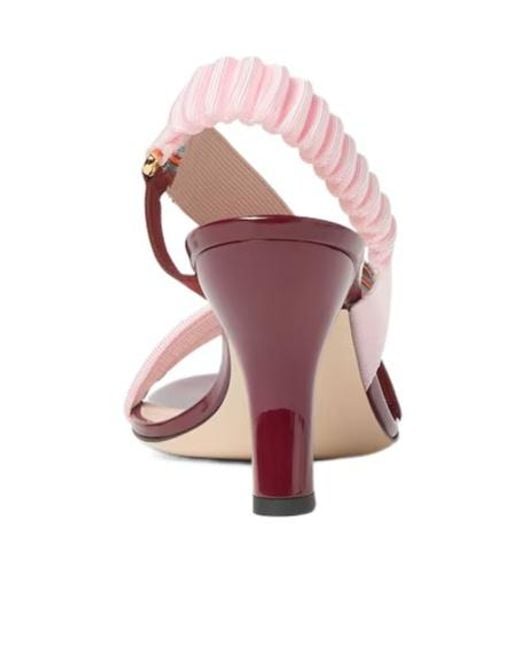 Fendi Pink Iconic Colibrì Sandals